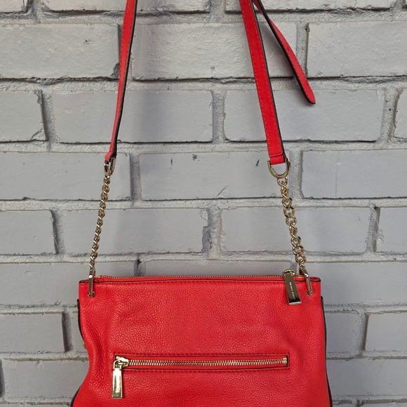 Michael Kors Leather Crossbody Bag – Bright Red - Picture 8 of 10